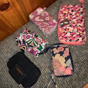 Vera Bradley Wristlets, Wallet, and Coin Purse